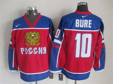 Team Russia red jersey