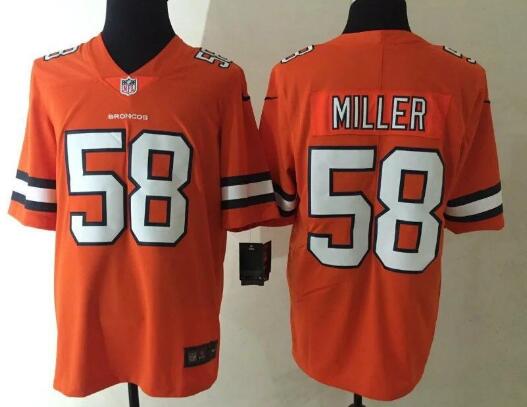 Von Miller Denver Broncos orange Color Rush jersey