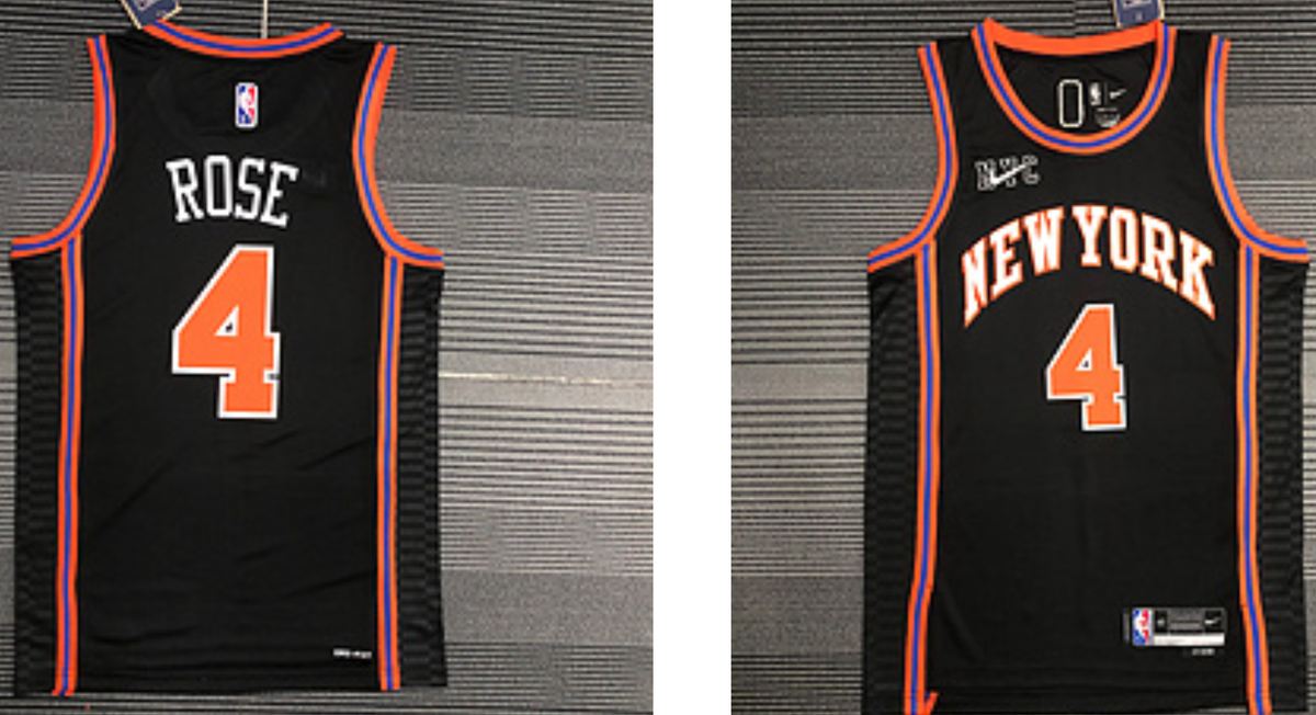New York Knicks black jersey