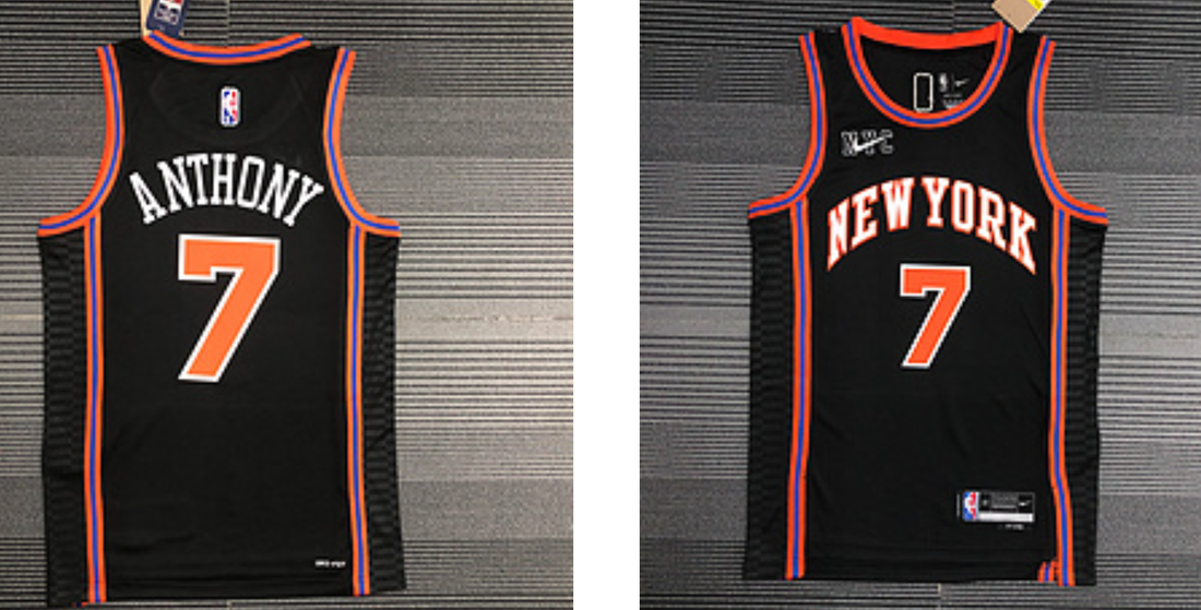 New York Knicks black jersey
