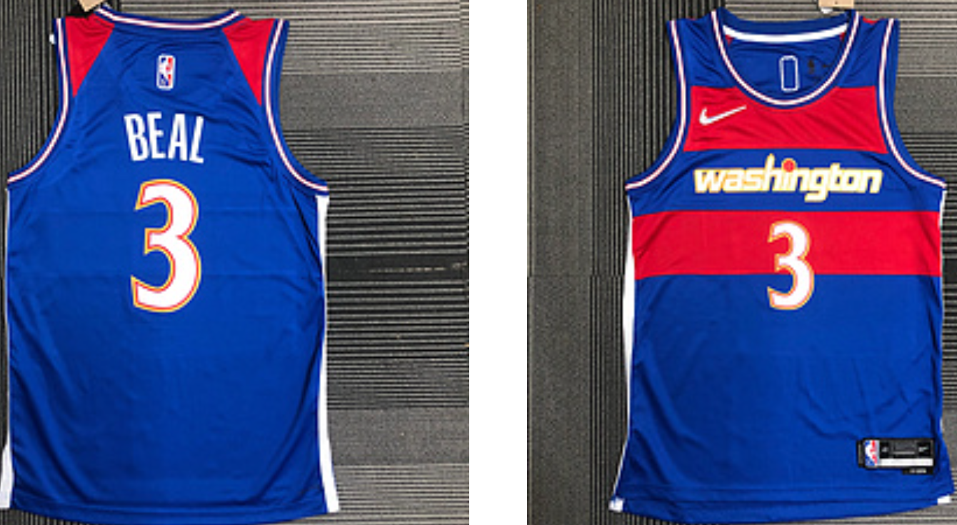 Washington Wizards blue jersey