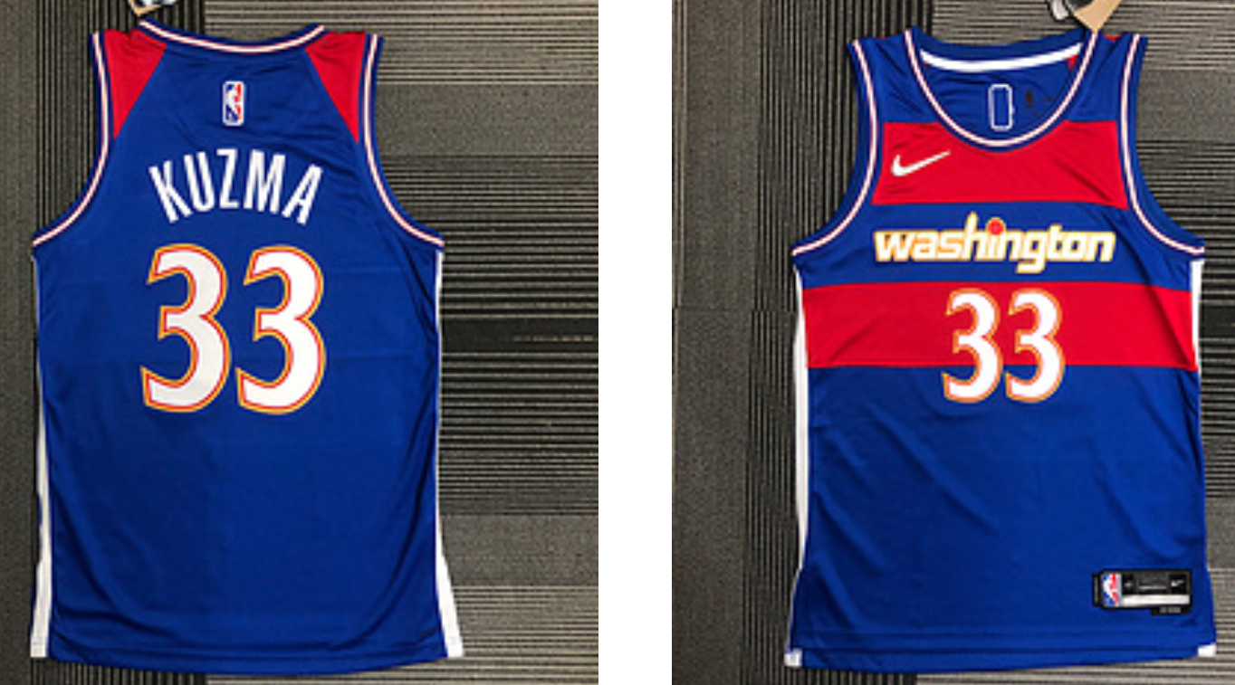 Washington Wizards blue jersey