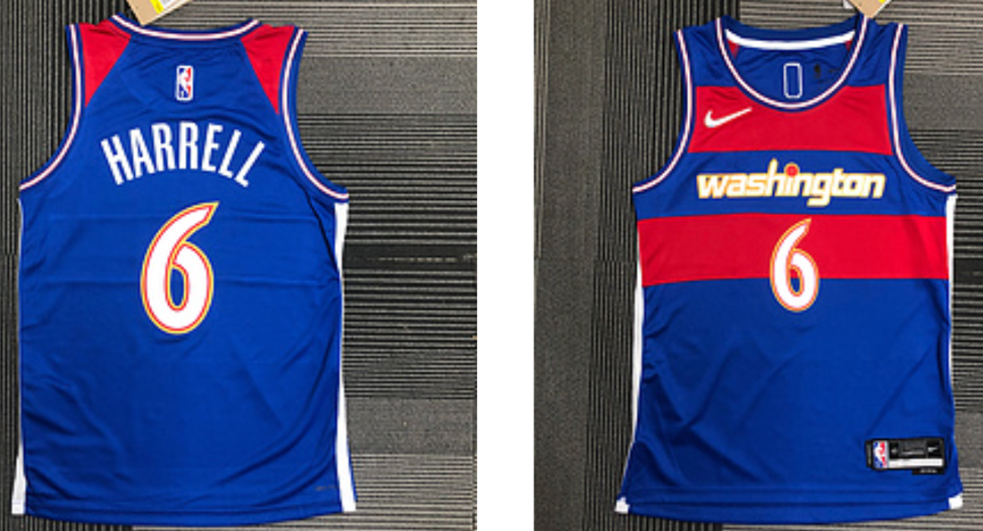 Washington Wizards blue jersey
