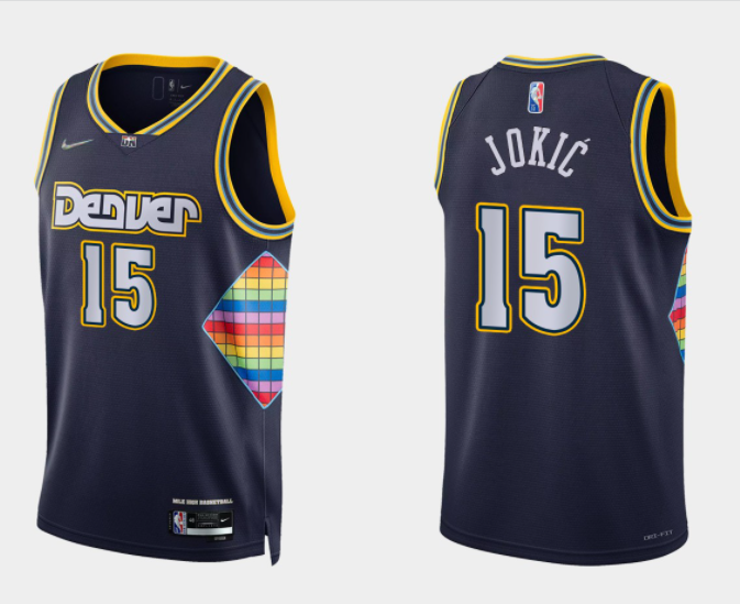 Denver Nuggets navy jersey