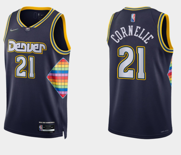 Denver Nuggets navy jersey