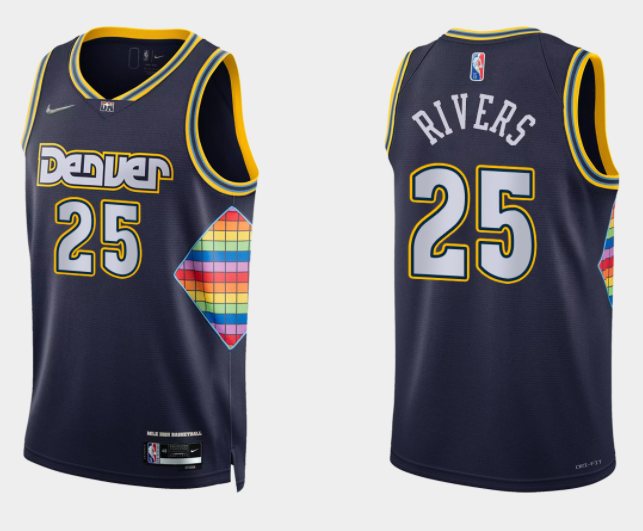 Denver Nuggets navy jersey