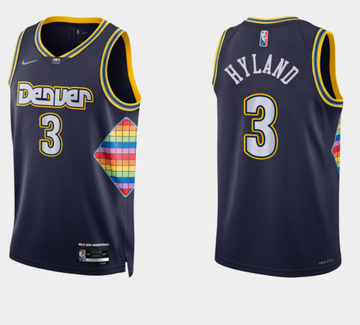 Denver Nuggets navy jersey