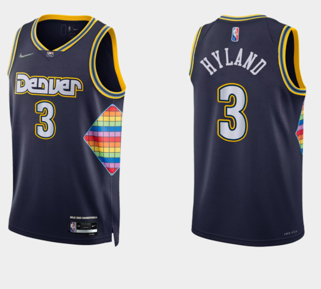 Denver Nuggets navy jersey