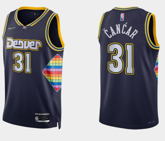 Denver Nuggets navy jersey
