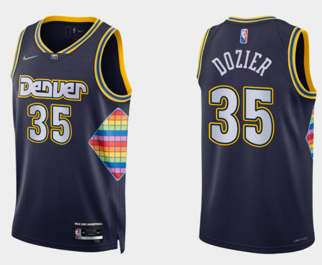 Denver Nuggets navy jersey