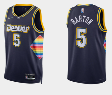 Denver Nuggets navy jersey