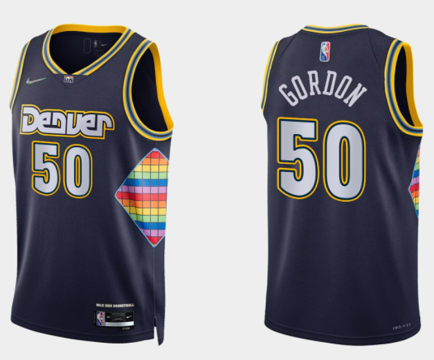 Denver Nuggets navy jersey