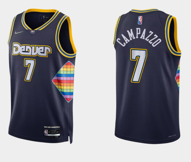 Denver Nuggets navy jersey