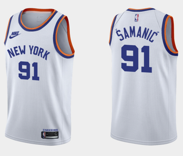 New York Knicks white Classic jersey