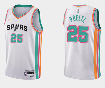 San Antonio Spurs white jersey