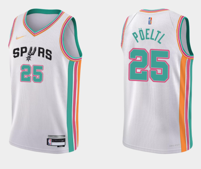 San Antonio Spurs white jersey