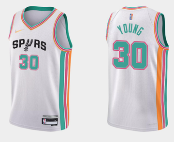 San Antonio Spurs white jersey