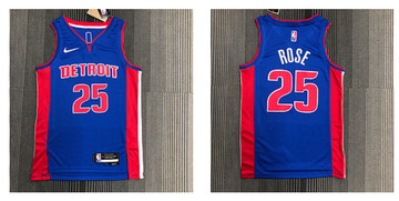 Detroit Pistons blue jersey