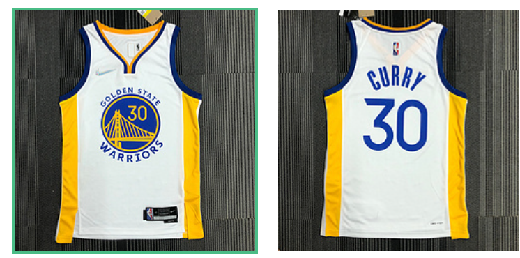 Golden State Warriors white jersey