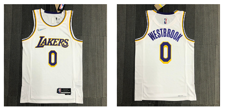 Los Angeles Lakers white jersey