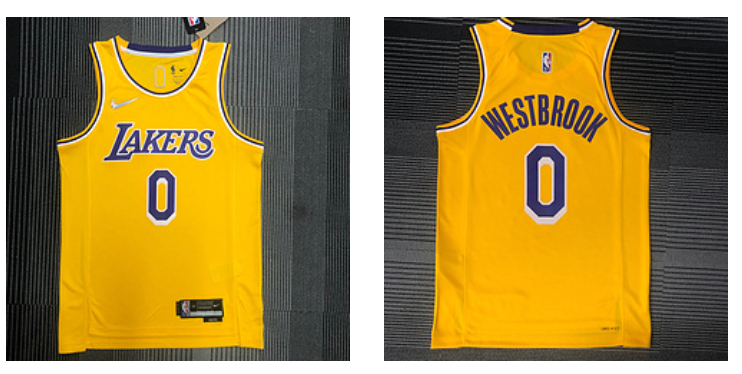 Los Angeles Lakers yellow jersey