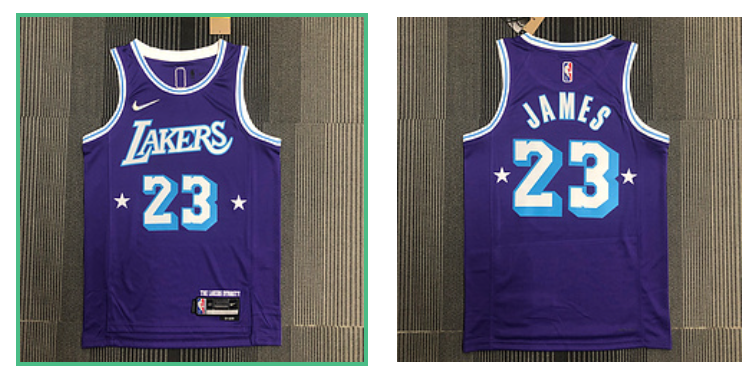 Los Angeles Lakers purple jersey