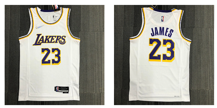 Los Angeles Lakers white jersey