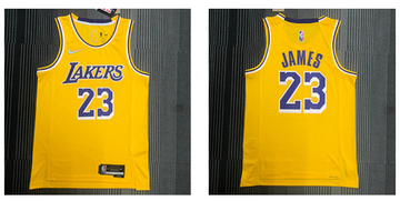 Los Angeles Lakers yellow jersey