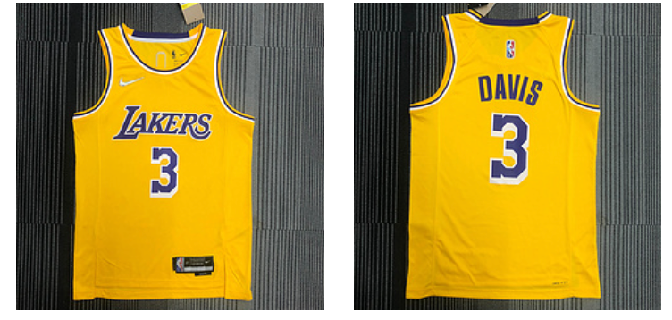 Los Angeles Lakers yellow jersey