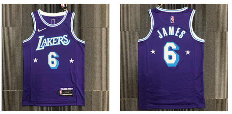 Los Angeles Lakers purple jersey