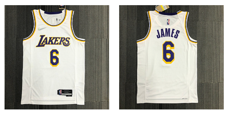 Los Angeles Lakers white jersey