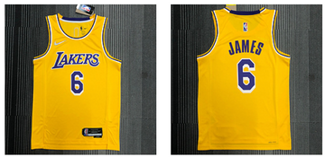 Los Angeles Lakers yellow jersey