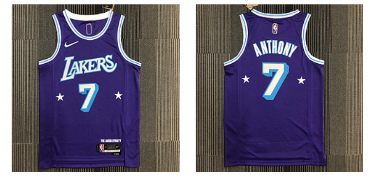 Los Angeles Lakers purple jersey