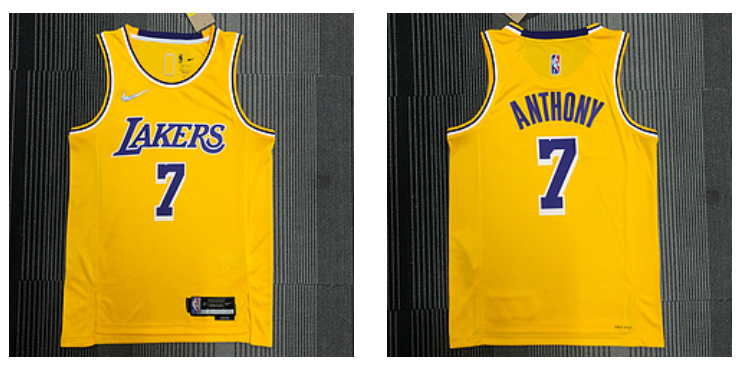 Los Angeles Lakers yellow jersey