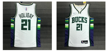 Milwaukee Bucks white jersey