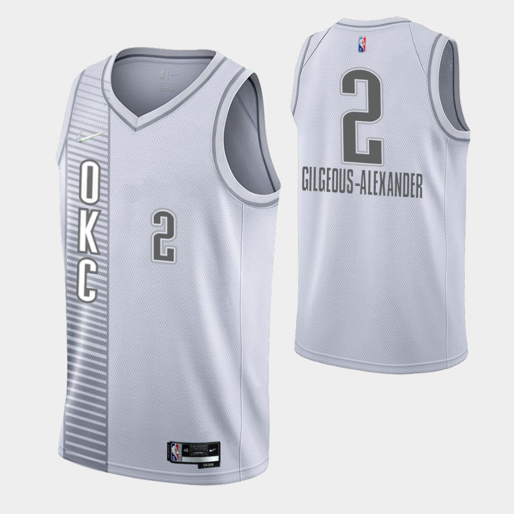 Oklahoma City Thunder white jersey