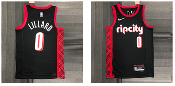 Portland Trail Blazers black jersey