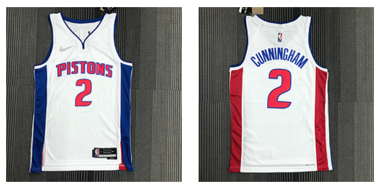Detroit Pistons red jersey