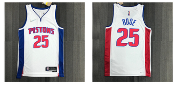Detroit Pistons red jersey