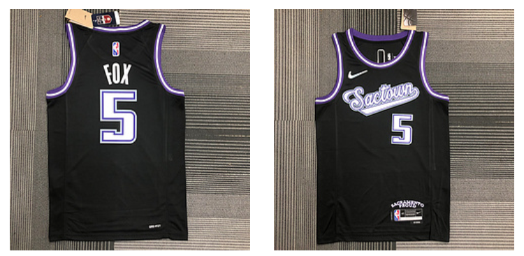 Sacramento Kings black jersey
