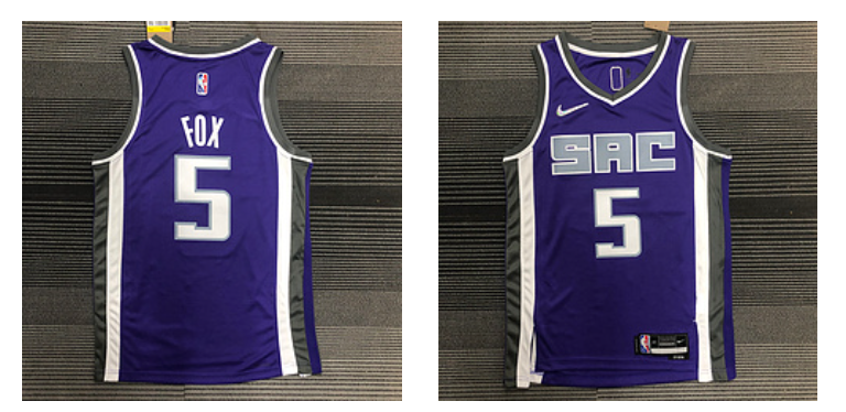 Sacramento Kings purple jersey