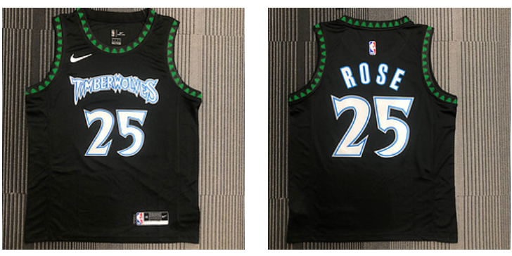 Minnesota Timberwolves black jersey