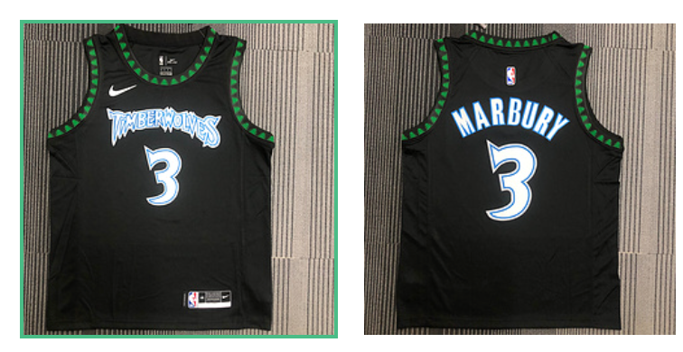 Minnesota Timberwolves black jersey