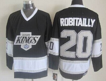 Luc Robitaille Los Angeles Kings black Throwback jersey