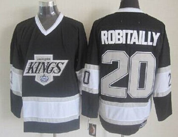 Luc Robitaille Los Angeles Kings black Throwback jersey