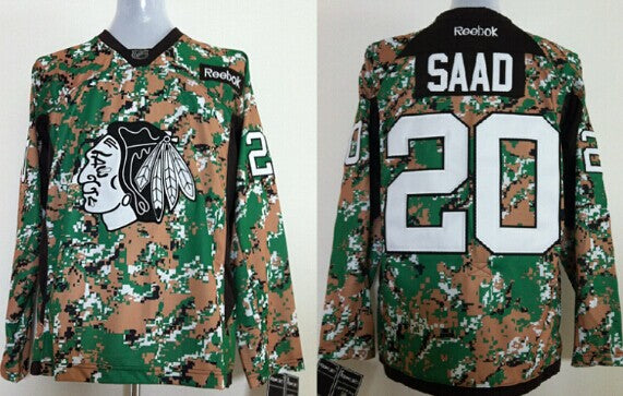 Brandon Saad Chicago Blackhawks camo Camo jersey