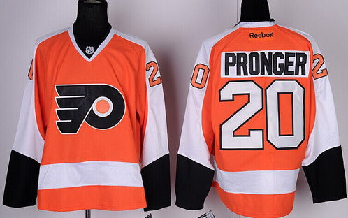 Chris Pronger Philadelphia Flyers orange jersey