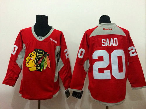Brandon Saad Chicago Blackhawks red jersey