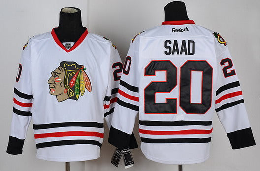 Brandon Saad Chicago Blackhawks white jersey