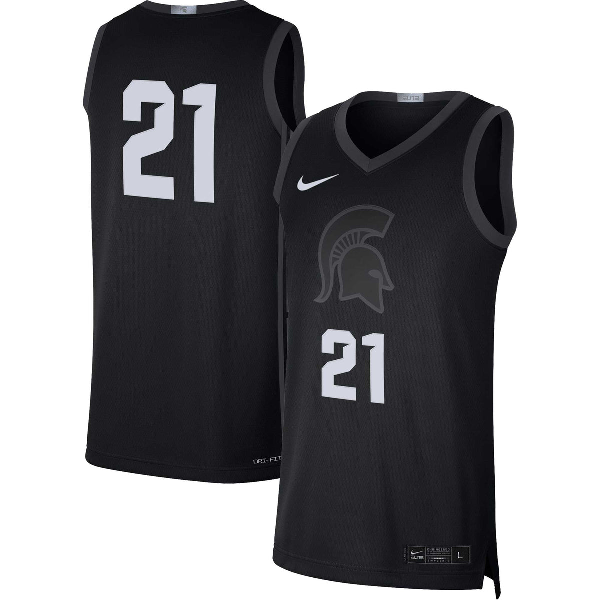 Michigan State Spartans black Limited jersey
